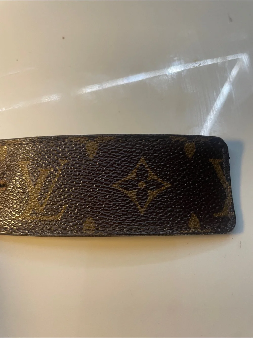 Louis Vuitton Monogram Wall Strap in Black and Brown leather men’s
